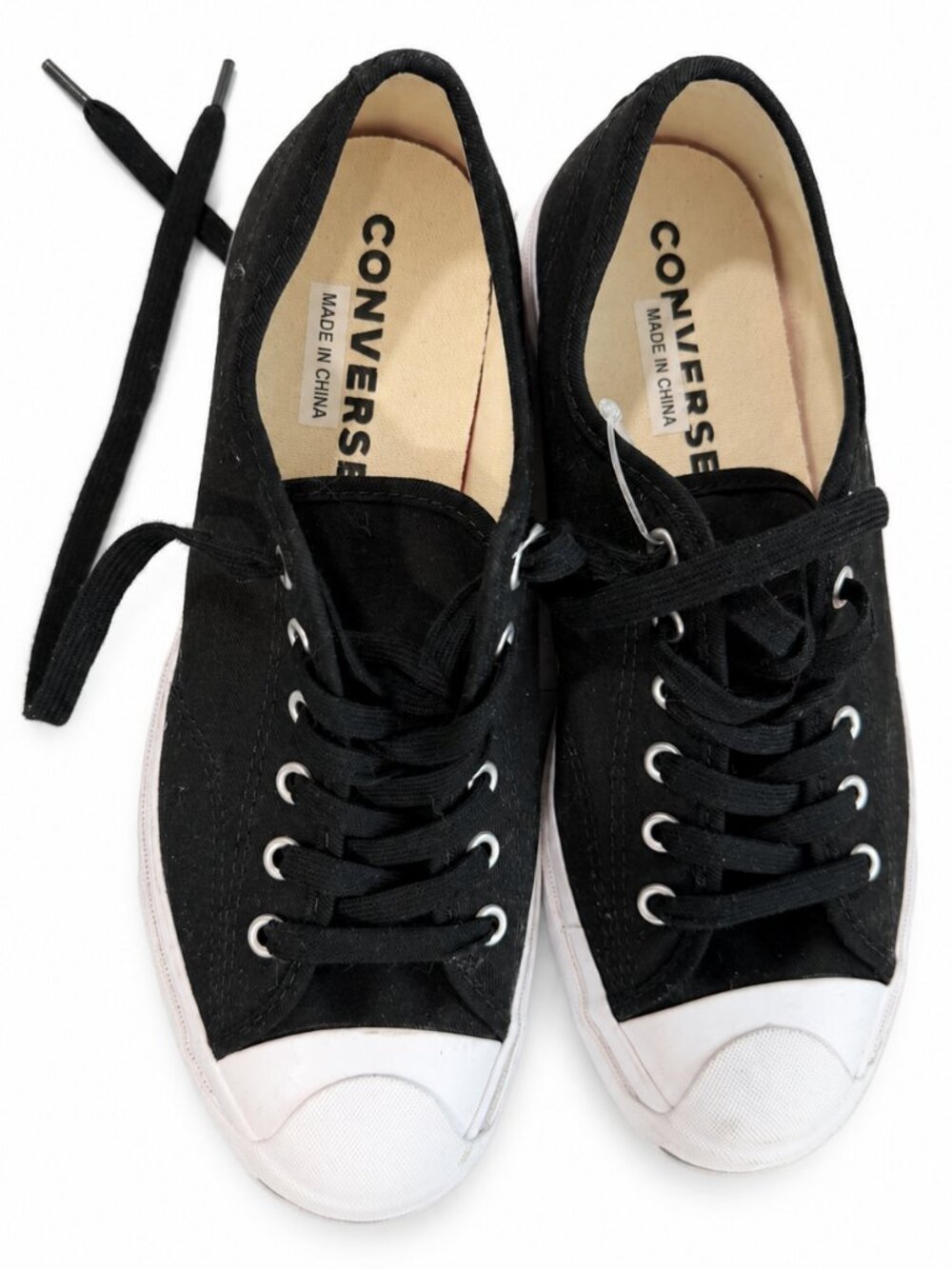 Converse Jack Purcell Comfort Wedge Black Sneakers Women US 8.5